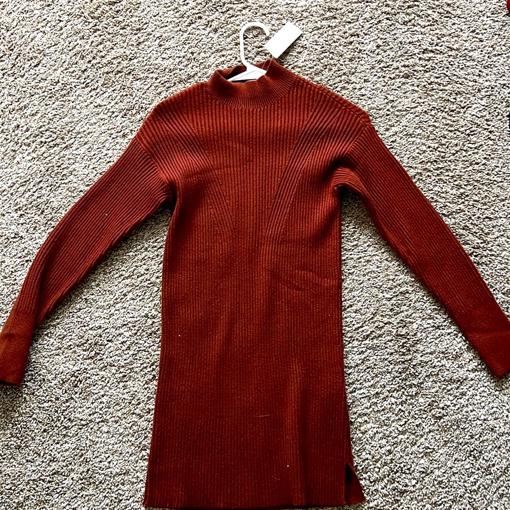 Never been worn with tags on Abercrombie ribbed sweater dress